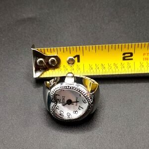 Silver White Heart Ring Watch Vintage 90's Y2K Valentines Day Anniversary Gift